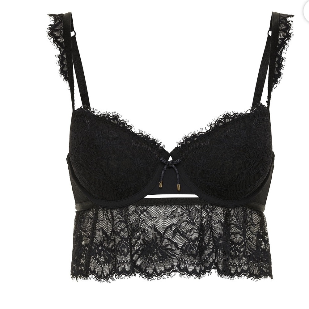 Women’s Lightly Padded Flowy Croquette Style Bra | Feminine Aesthetic